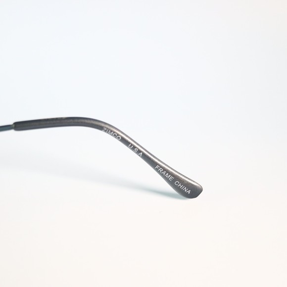 Zimco Retro #19 MAT BLUE GRAY eyeglasses 47-19 140 round frame glasses N4 - Picture 7 of 9